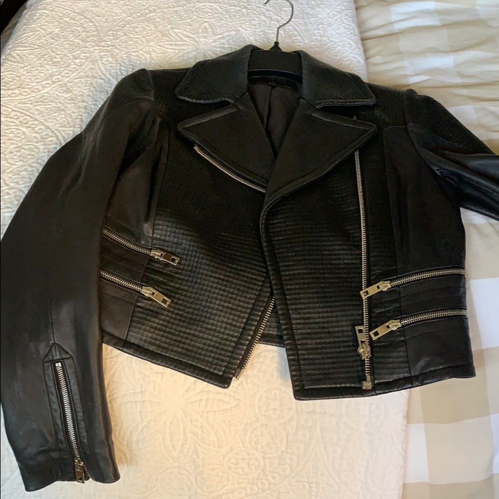 Motorcycle Leather Jacket - image 1